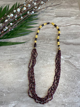 Load image into Gallery viewer, Garnet and Citrine Long Necklace