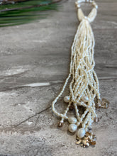 Charger l'image dans la galerie, Pearl Front Tie Silver Necklace