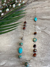 Load image into Gallery viewer, Turquoise  and Agate Long Necklace