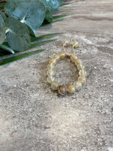 Load image into Gallery viewer, Citrine and Silver Charm Bracelet