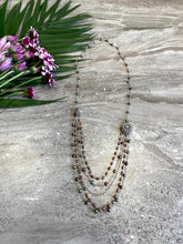 Load image into Gallery viewer, Multicoloured Pearl Silver Long Necklace