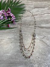 Load image into Gallery viewer, Pearl and Silver Long Necklace
