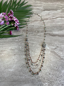 Pearl and Silver Long Necklace