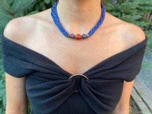 Lapis and Agate Necklace