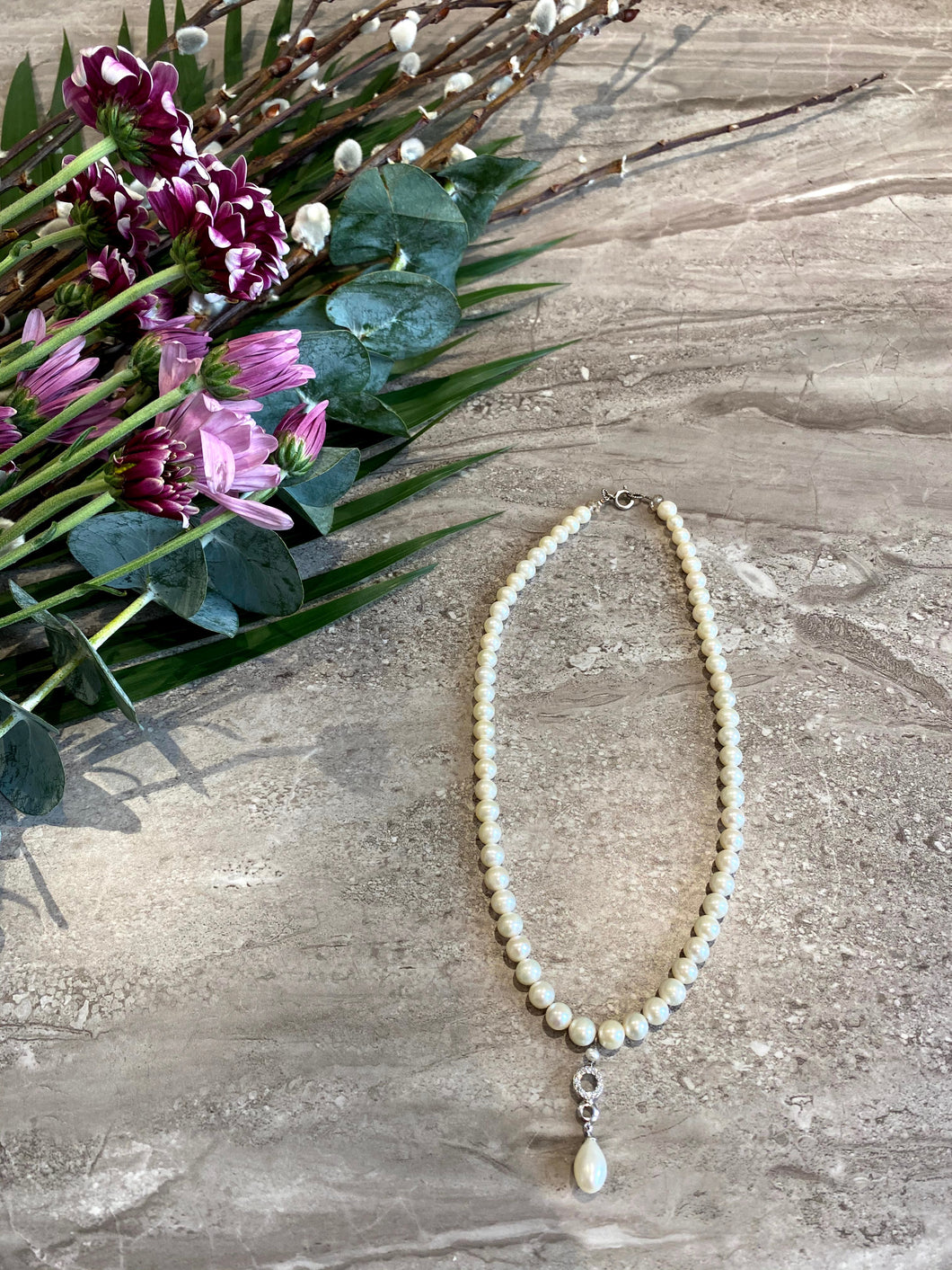 Pearl and Silver Necklace