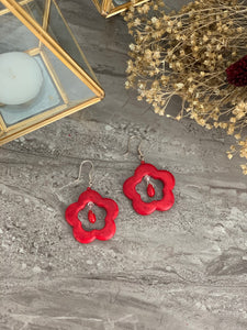 Flower Coral Earrings